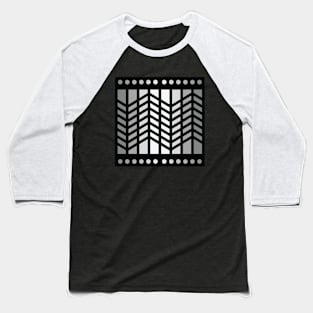 “Dimensional Extension” - V.1 Grey - (Geometric Art) (Dimensions) - Doc Labs Baseball T-Shirt